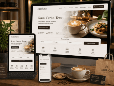 portofolio website Temu Rasa Coffee — webnix
